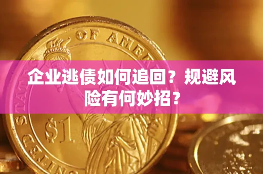 武汉企业逃债如何追回？规避风险有何妙招？