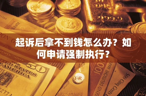 武汉起诉后拿不到钱怎么办？如何申请强制执行？