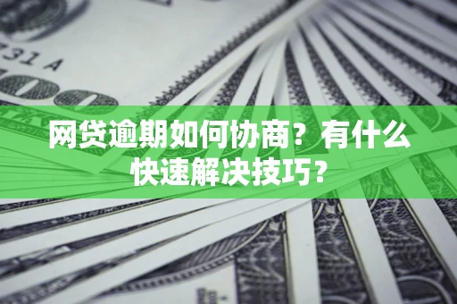 武汉网贷逾期如何协商？有什么快速解决技巧？