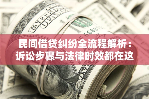 武汉民间借贷纠纷全流程解析：诉讼步骤与法律时效都在这儿了