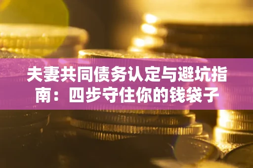 武汉夫妻共同债务认定与避坑指南：四步守住你的钱袋子