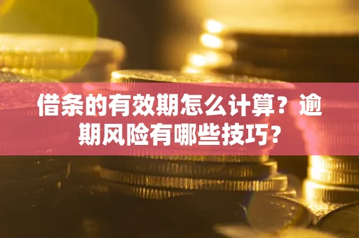 武汉借条的有效期怎么计算？逾期风险有哪些技巧？