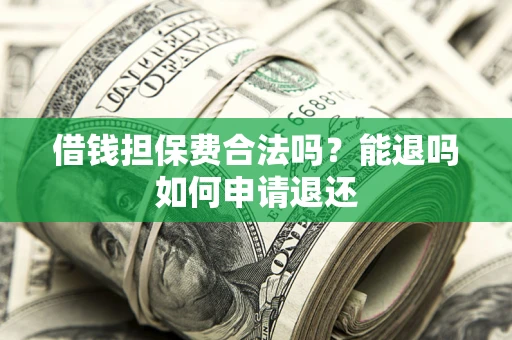 武汉借钱担保费合法吗？能退吗如何申请退还