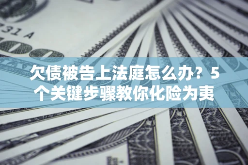 武汉欠债被告上法庭怎么办？5个关键步骤教你化险为夷