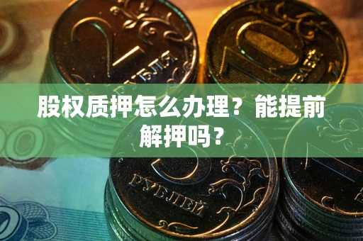 武汉股权质押怎么办理？能提前解押吗？