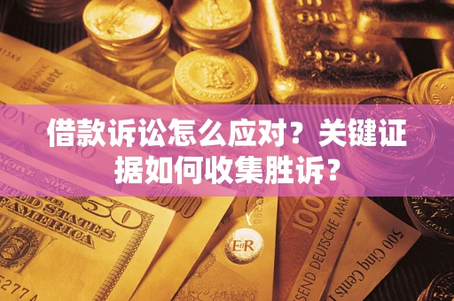 武汉借款诉讼怎么应对？关键证据如何收集胜诉？